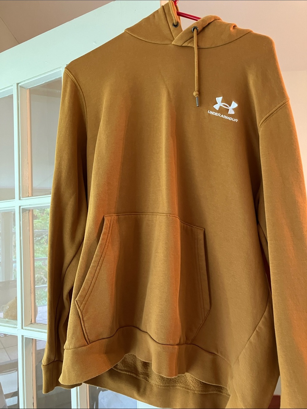Under Armour Men's Crewneck Hoodie in Caramel Brown